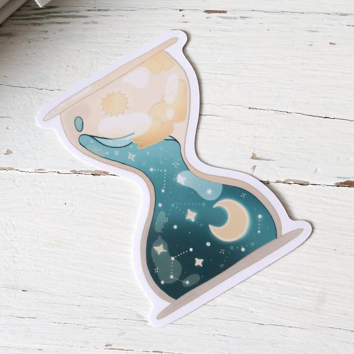 Vinyl Sticker - Galaxy Hourglass for wholesale by smalartshop