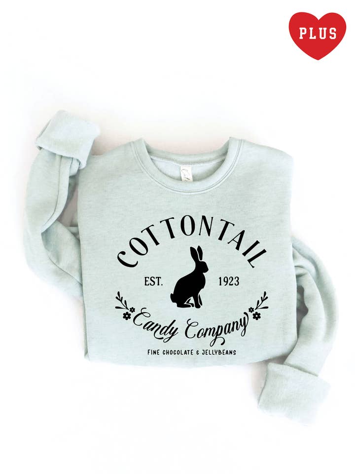 COTTONTAIL CANDY COMPANY Plus Graphic Sweatshirt for wholesale by OAT COLLECTIVE