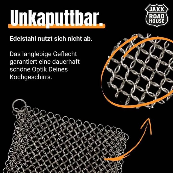 Jaxx-Roadhouse - Wholesale Cleaning Sponge - JAXX ROADHOUSE Putzi - Pot Cleaner Stainless Steel from Softmesh2