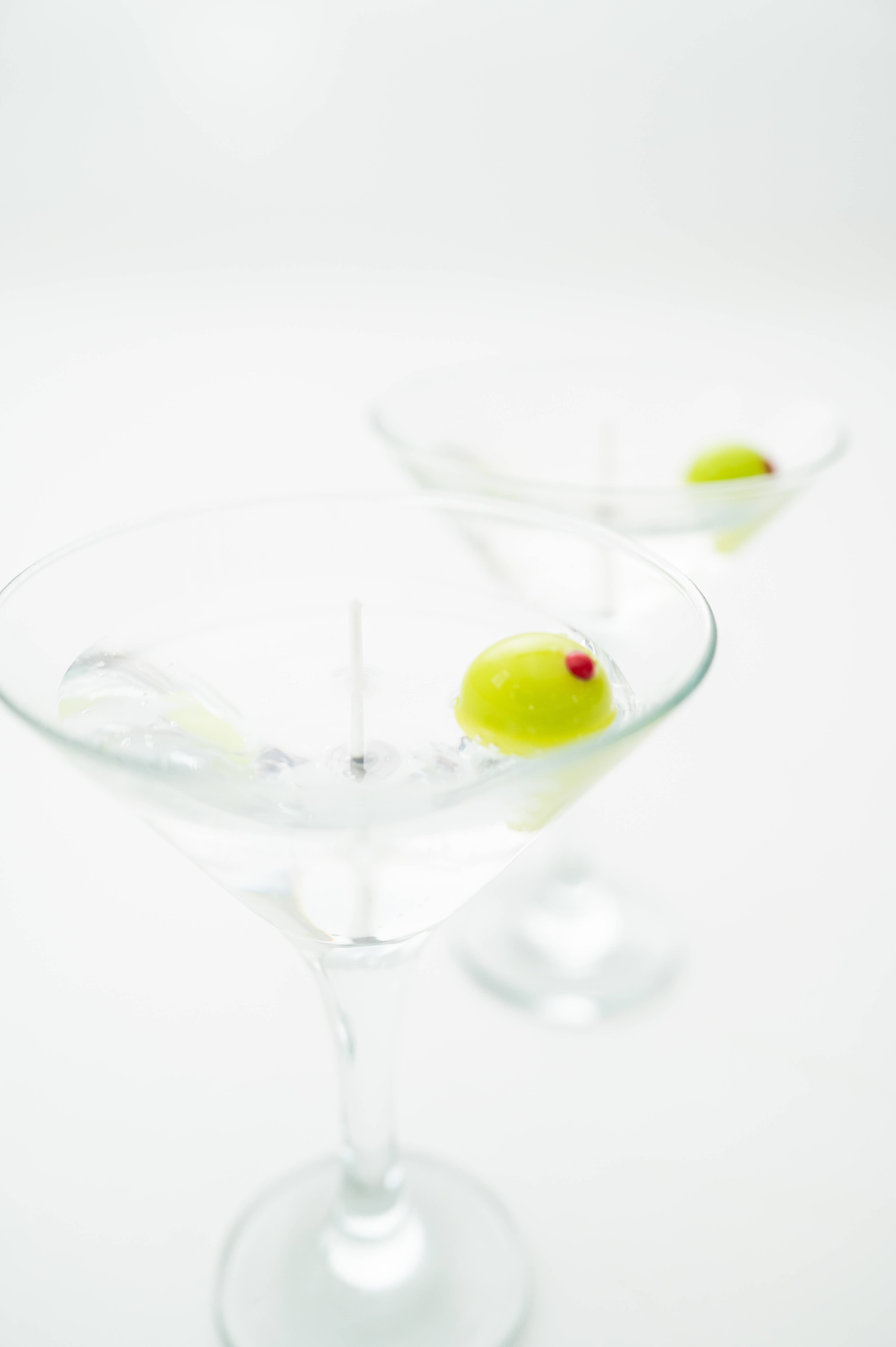 Martini Candle Co. - Wholesale Novelty Candle - Scented 7.5oz. Dirty Martini Candle. Gin. Vodka. Olives. 1