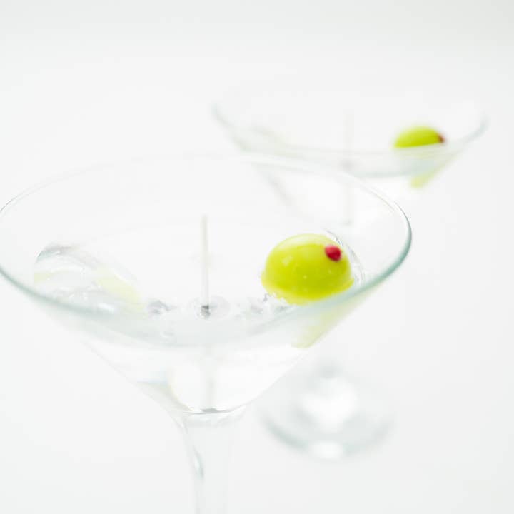 Martini Candle Co. - Wholesale Novelty Candle - Scented 7.5oz. Dirty Martini Candle. Gin. Vodka. Olives. 1