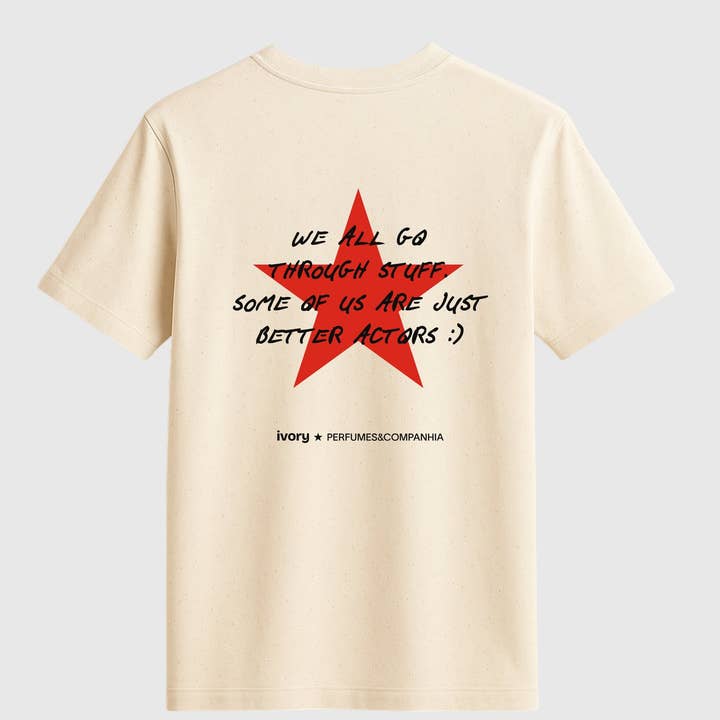 IVORY STARS P&C TEE RAW for wholesale by Ivory Therapy