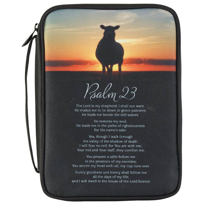Dicksons - Wholesale Bible Cover - Bible Cover Psalm 23 Large Polyester