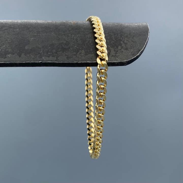 4mm Gold-filled Miami Cuban Bracelet for wholesale by Something Silver