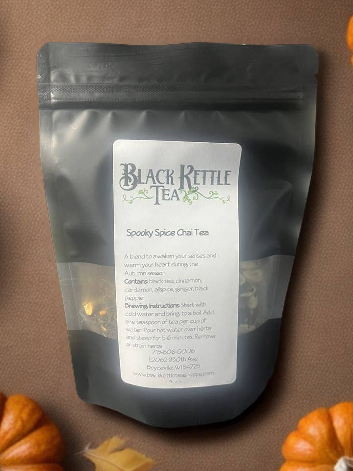 Spooky Spice Chai for wholesale by Black Kettle Tea