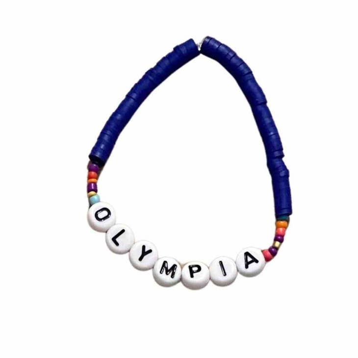 Custom Beaded Camp Friendship Bracelet, Personalized, Custom Name , Word,  Initial, Saying Beaded Bracelet 