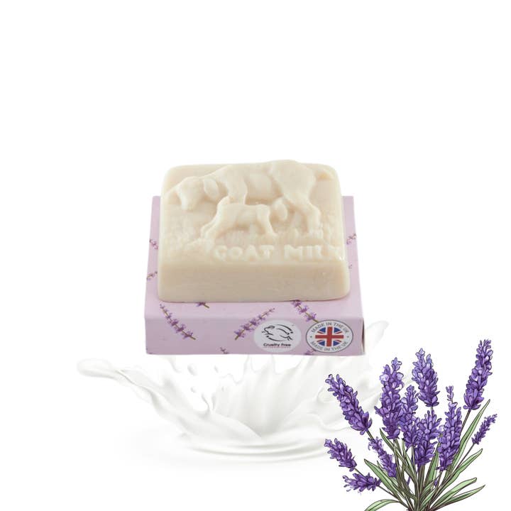Savon en barre au lait de chèvre (lavande) 100 g 100 % naturel pour la vente par Goats Of the Gorge Skin Cosmetics