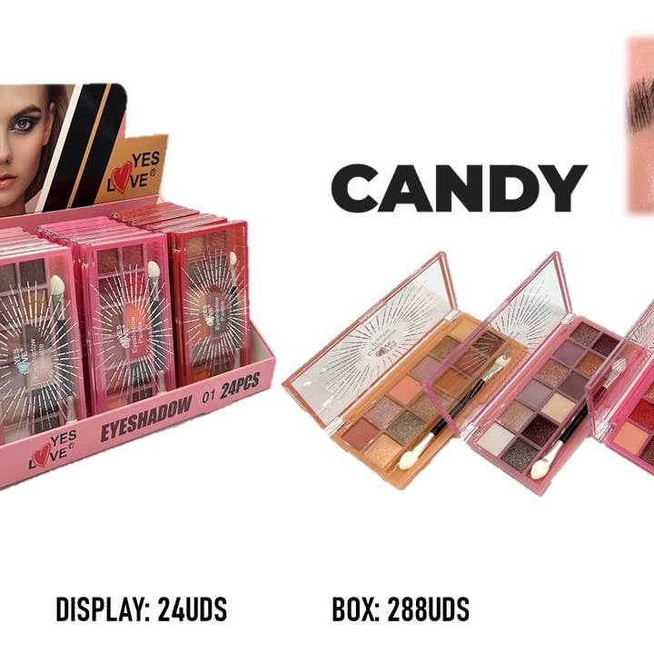 Yes Love Cosmetics - Vente Palettes de fards à paupières - OMBRE À PAUPIÈRES CANDY