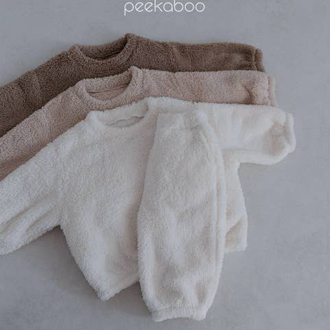 Kids Fleece Top and Pants Set, Kids Winter Outfit Set for wholesale by peekaboo