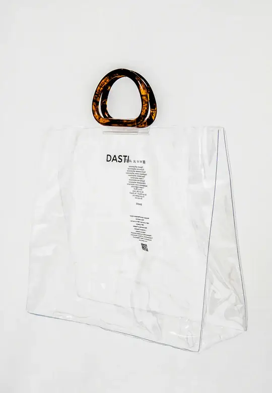 DASTI - Wholesale Tote Bag - Women's - Dasti Summer Vinyl PVC Handbag Wareproof Clear with Tortoise4