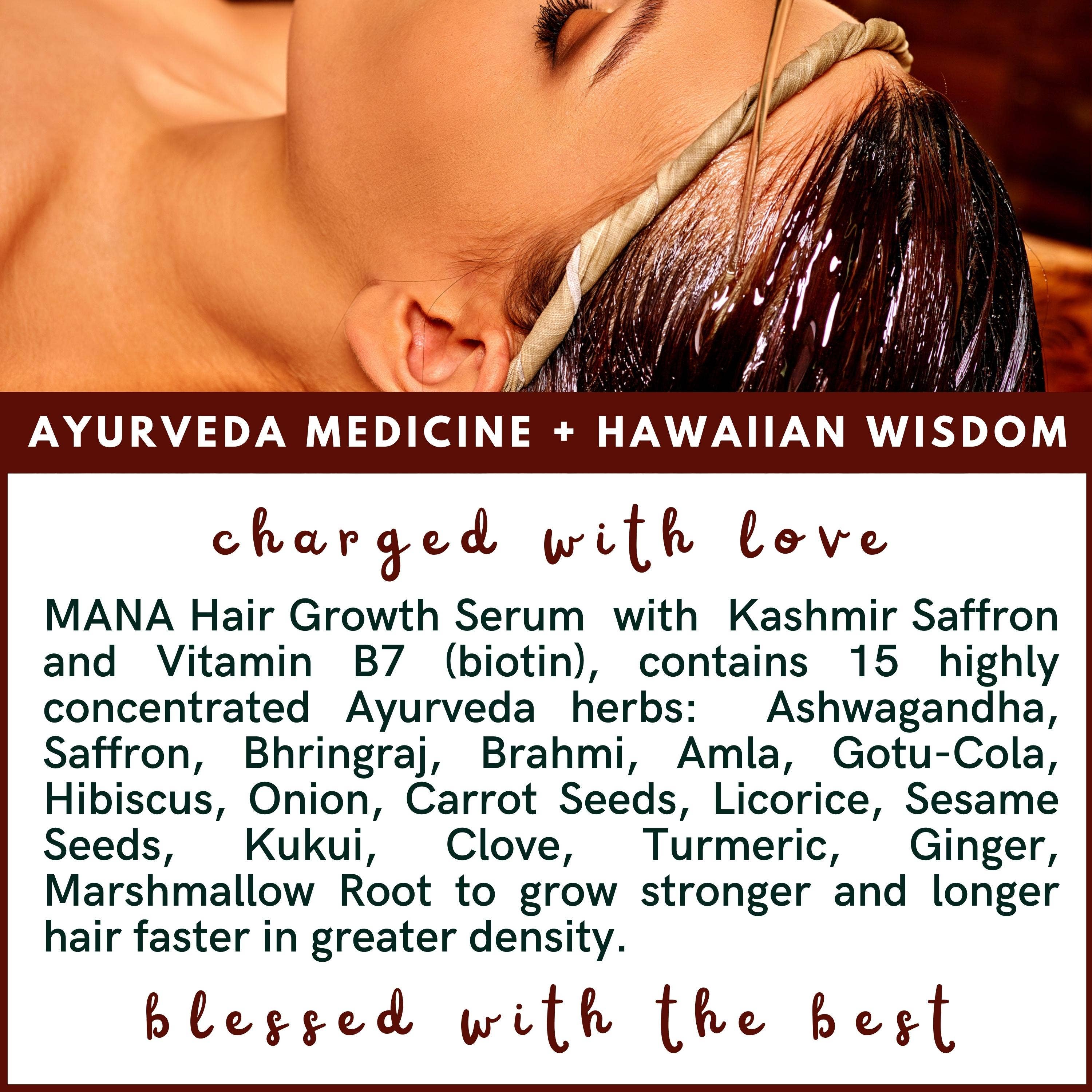 The Sacred Essence - Wholesale Hair Serum - MANA Ayurveda Hair Restoration Serum - Hair Superpower1