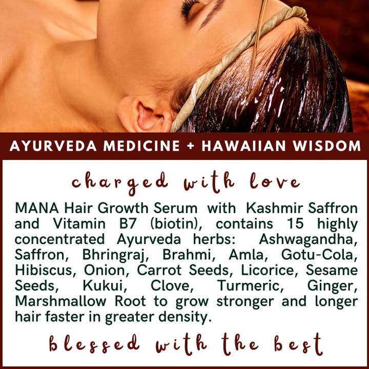 The Sacred Essence - Wholesale Hair serum - MANA Ayurveda Hair Restoration Serum - Hair Superpower1