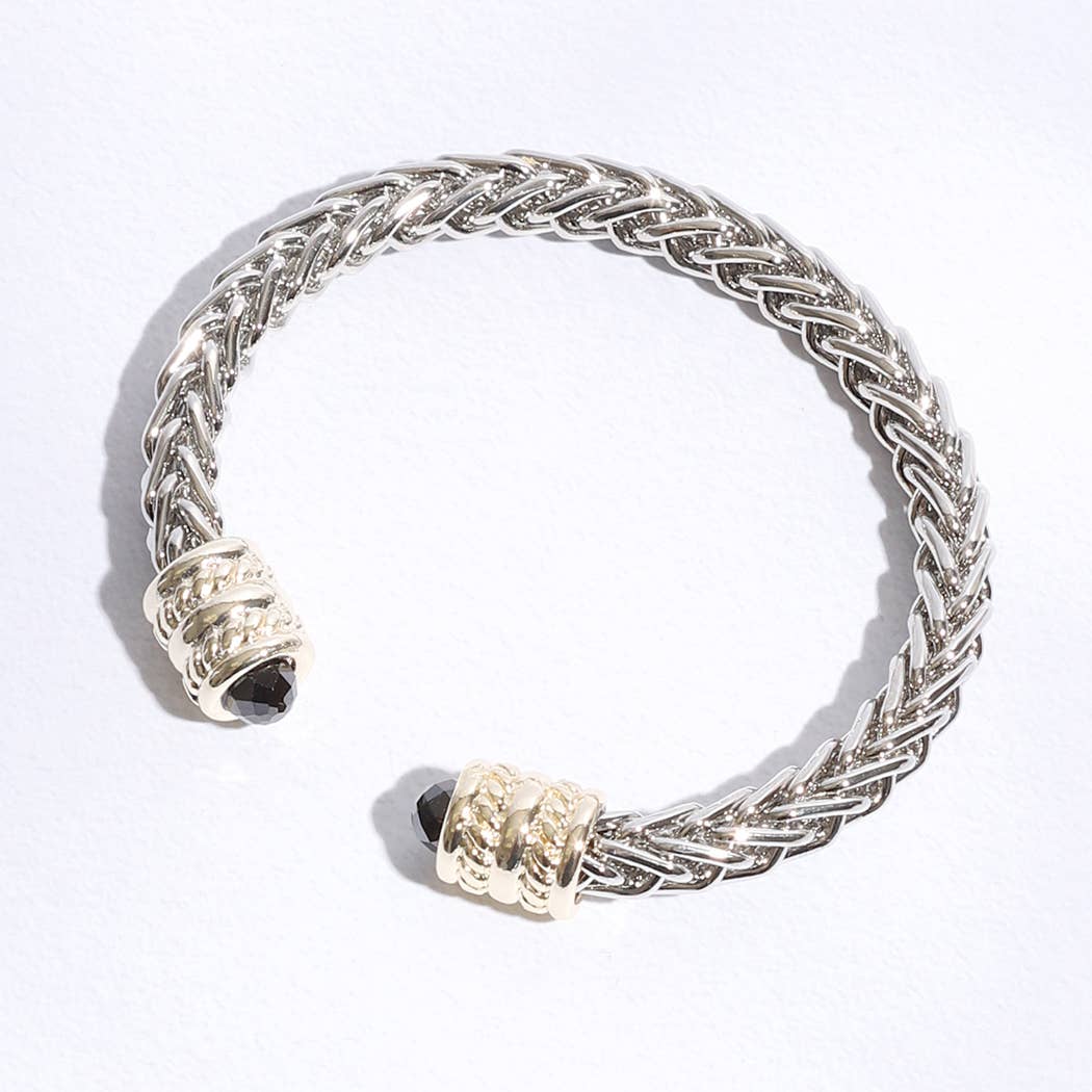 Fashion City - Wholesale Cuff Bracelet - Ponytail Gemmed Out Bangle Bracelet9