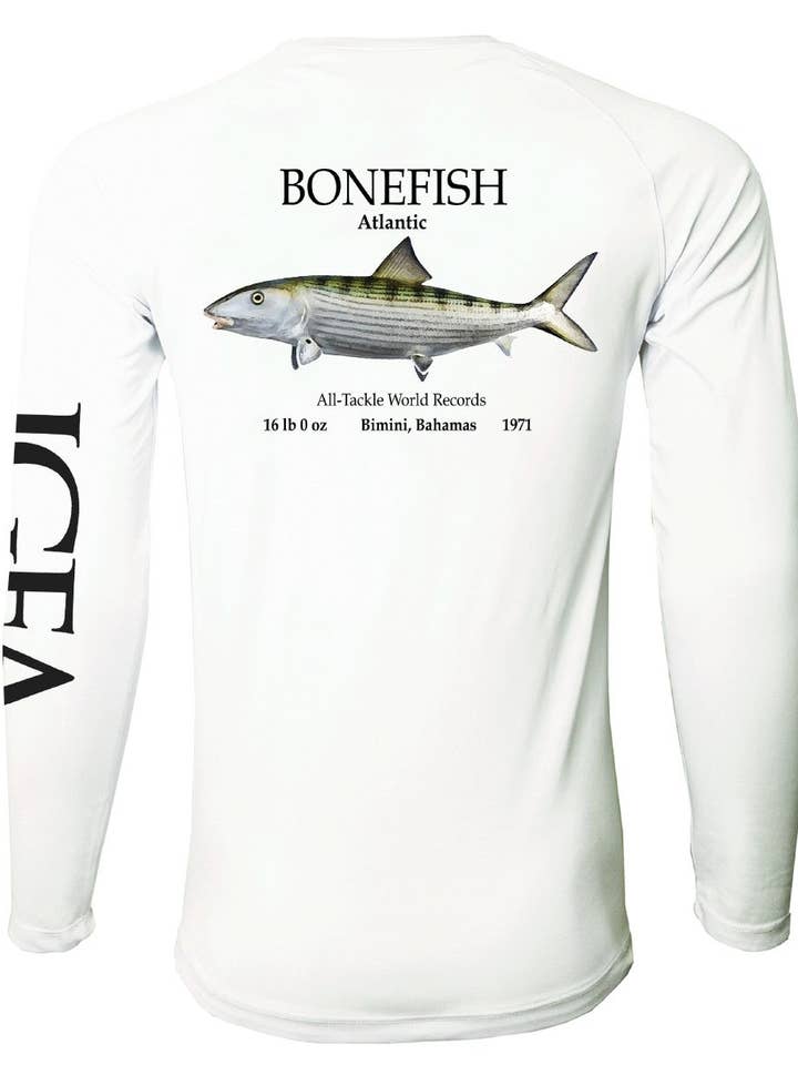 Camiseta solar de bonefish récord mundial de la IGFA de Second Skin para venta al por mayor de Bluefin USA
