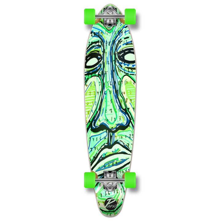 Yocaher Kicktail Complete Longboard - Countdown for wholesale by Yocaher Skateboards