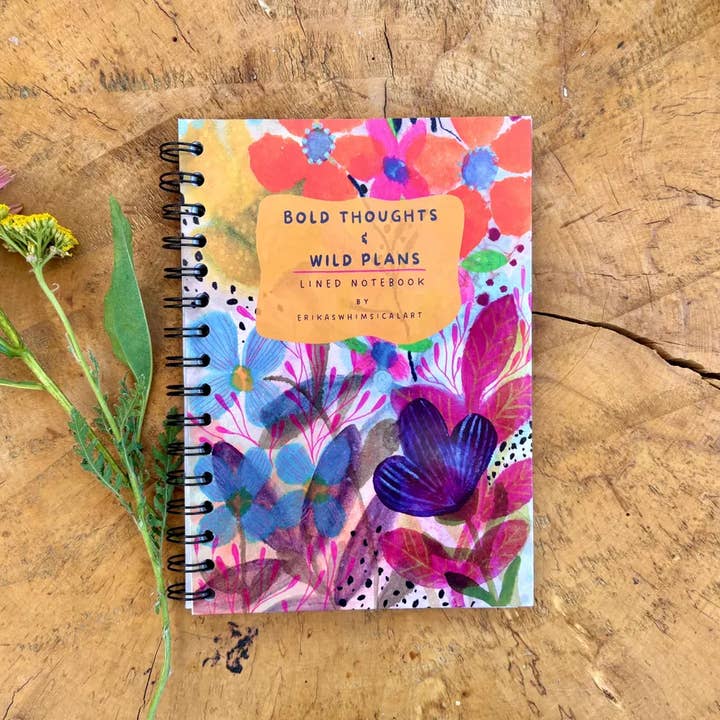 Erika's Whimsical Art – wholesale Notebook – A5 Handmade Notebook / Illustrated Journal 1