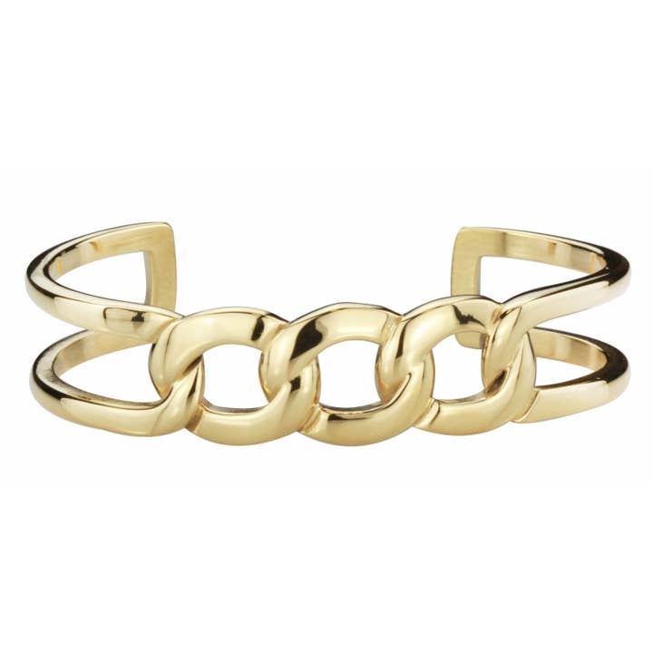 Brazalete Traveller - Acero inoxidable - chapado en oro para venta al por mayor de Hollander Jewels B.V.