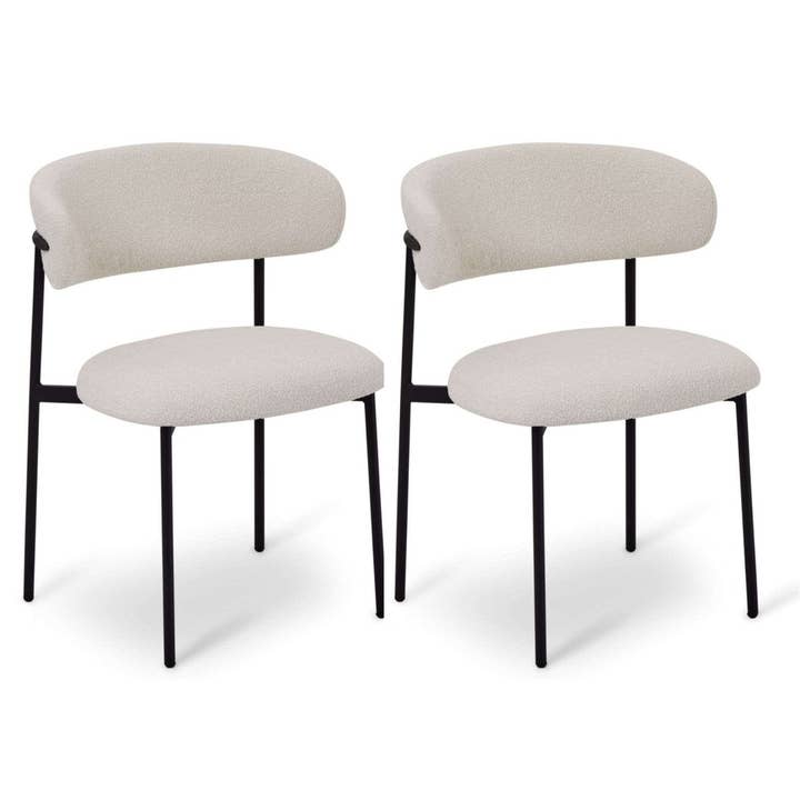 Furnhouse - Wholesale Chair - Set of 2 White Dining Chairs Diana