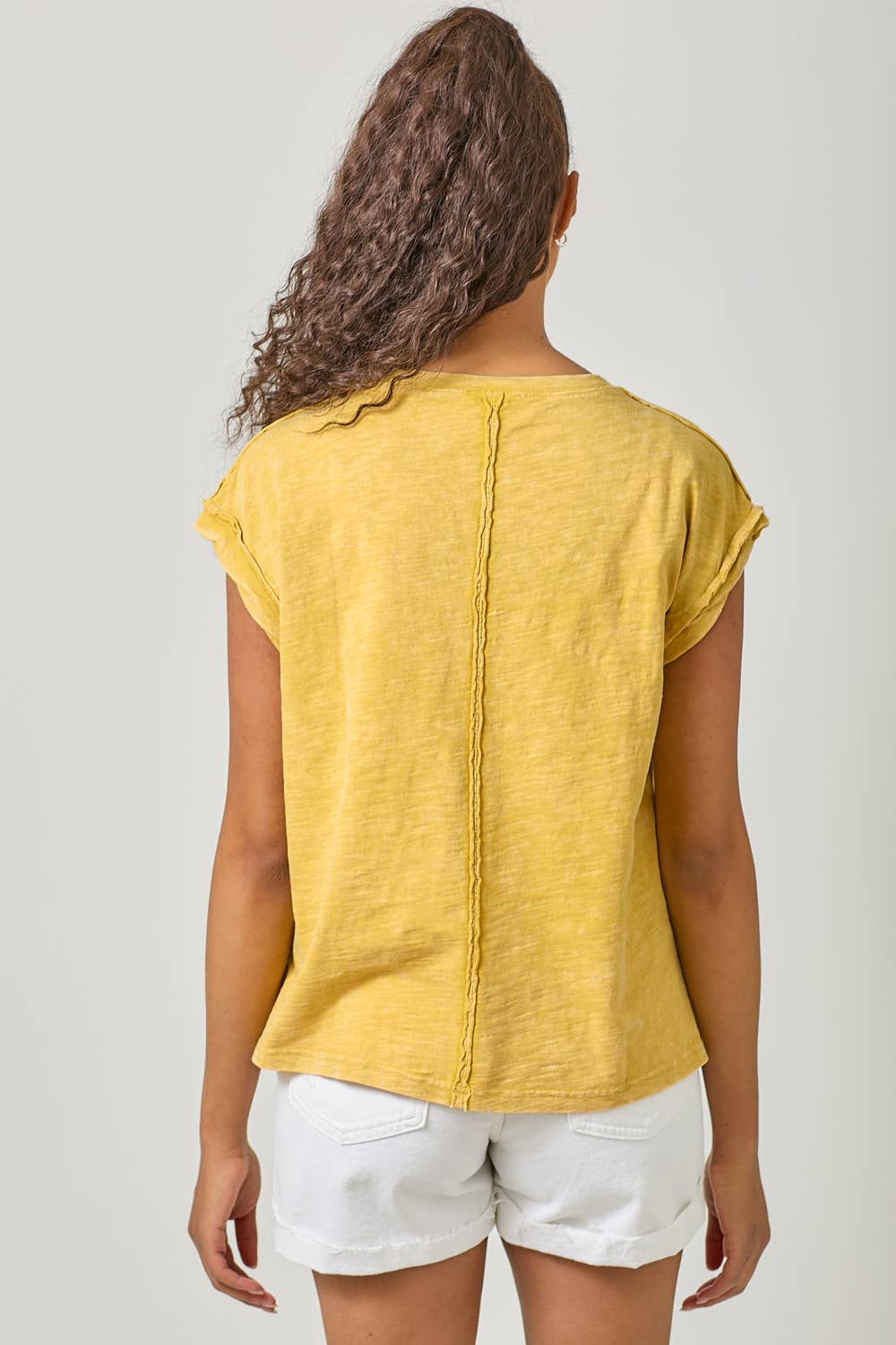 Mystree - Wholesale T-Shirt - Women's - 61119 Washed Slouchy Essential Tee25