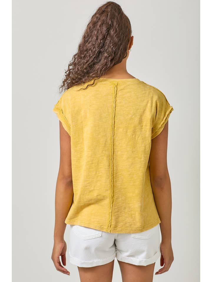 Mystree - Wholesale T-Shirt - Women's - 61119 Washed Slouchy Essential Tee25