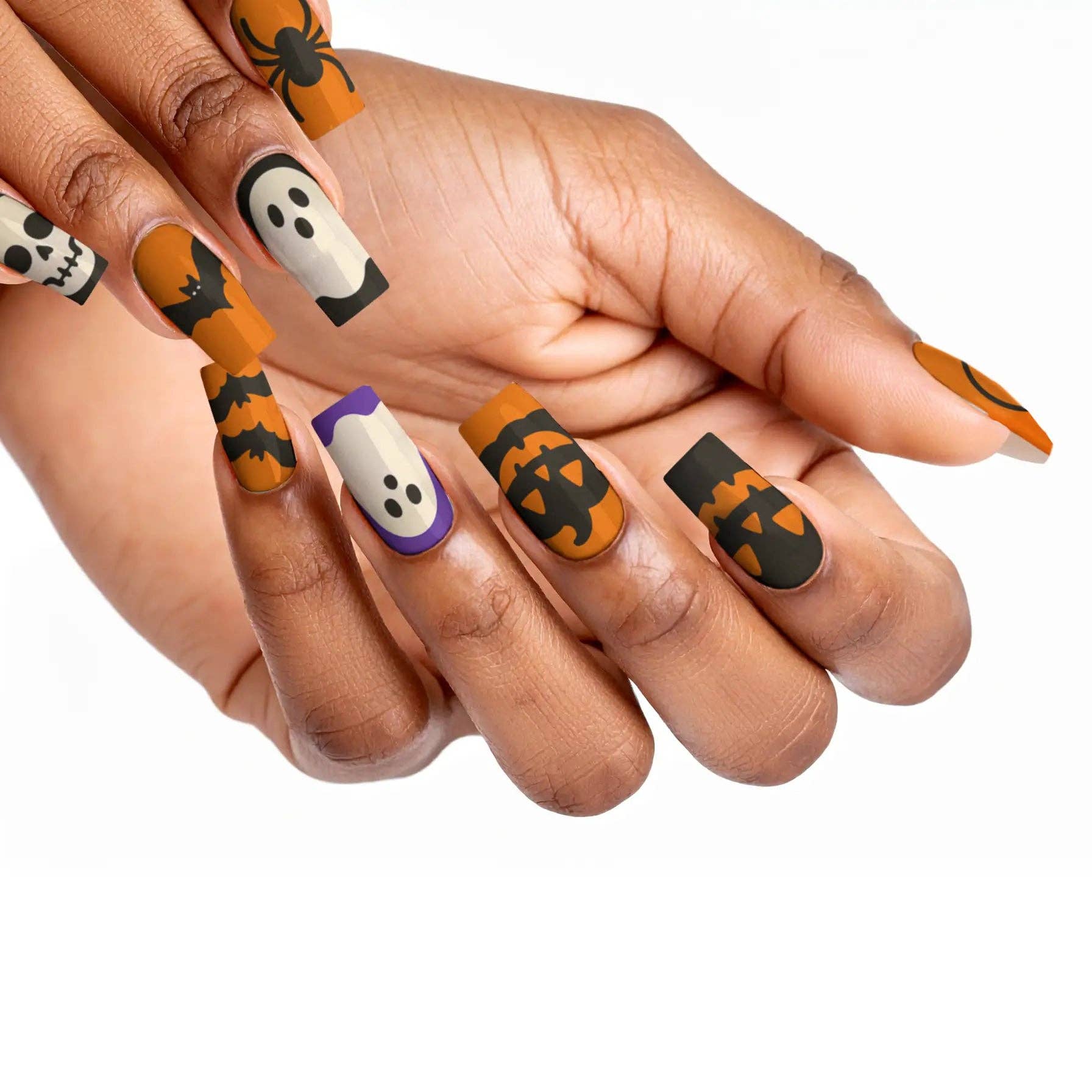 FYNE BODY - Wholesale Press-on/fake nails - Pumpkin Patch Glam Halloween Press-On Nails42