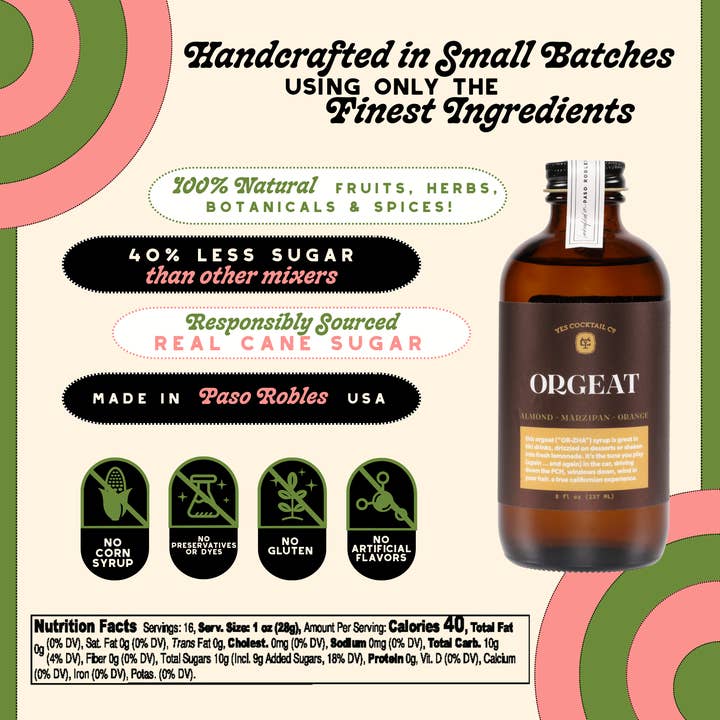 Yes Cocktail Co – Engroshandel Cocktailmix/sirup – Orgeat Sirup