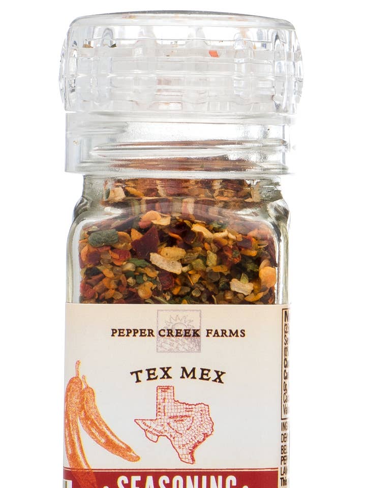 Tex Mex Seasoning Grinder 2.6 Oz. for wholesale by Pepper Creek Farms