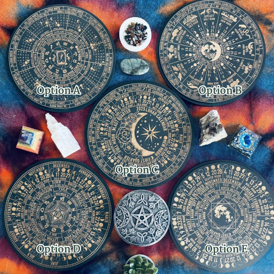 Kraftmir - Wholesale Calendar - Lunar Calendar 2025 Functional Moon Phase Altar Calendar 8