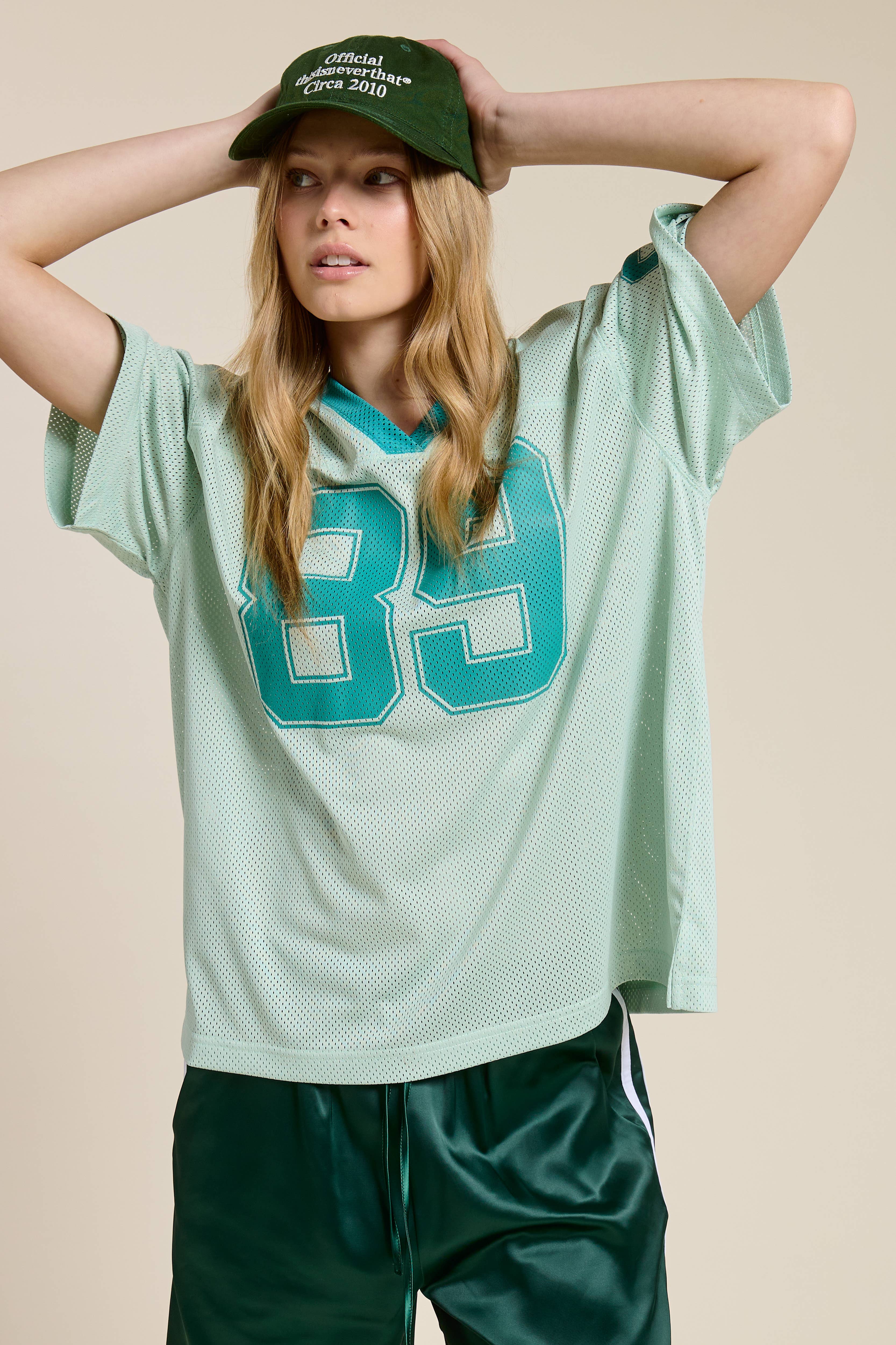 Mimosa - Wholesale T-Shirt - Women's - Sporty V Neck Short Sleeve Jersey Top with 89 Graphic Print21