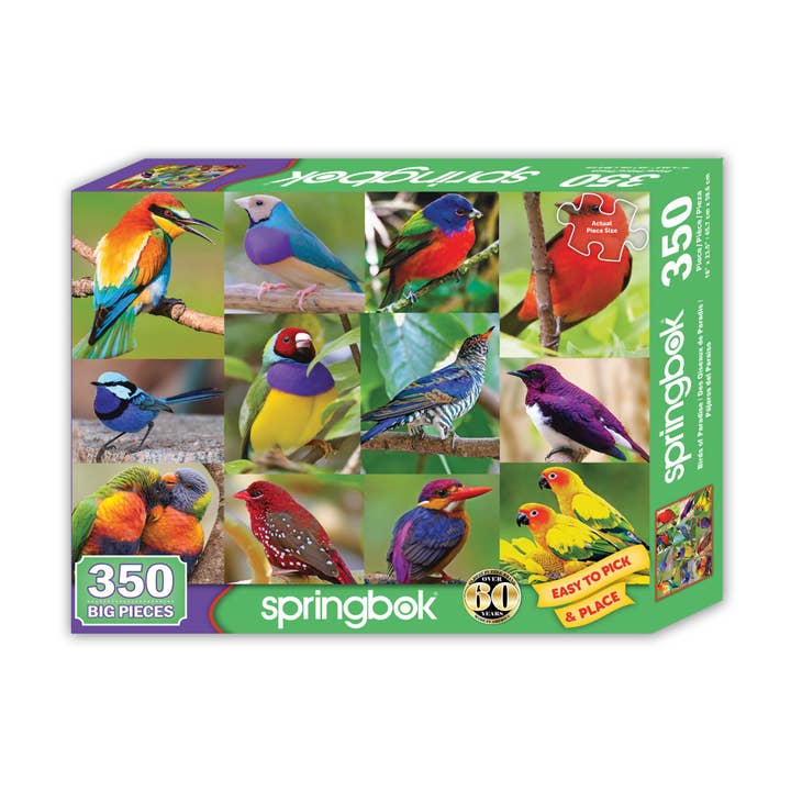 Springbok Puzzle - Wholesale Puzzle - Adult - Birds of Paradise 350 Piece Jigsaw Puzzle1