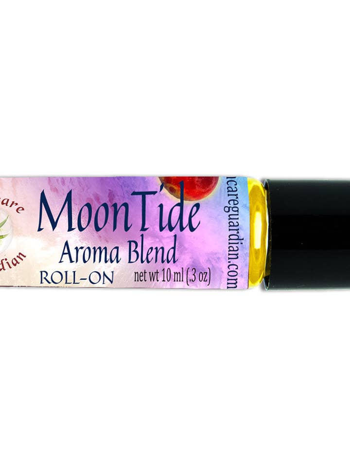 MoonTide Aromatherapy Essential Oil Blend Roll On 10ml By Skincare Guardian In Jojoba Carrier Oil for wholesale by Creation Farm Inc