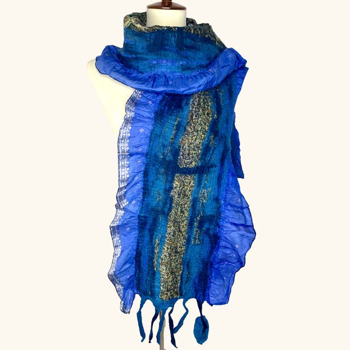 Pomegranate Moon - Wholesale Scarf - Women's - Sari Collage Scarf2