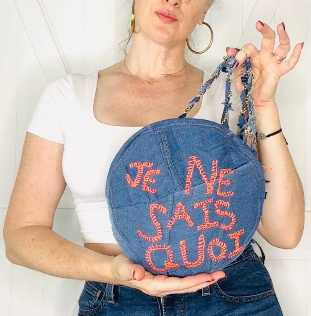 Aerial Clothing sRQ - Wholesale Crossbody Bag - Women's - That Certain Something Denim Crossbody2