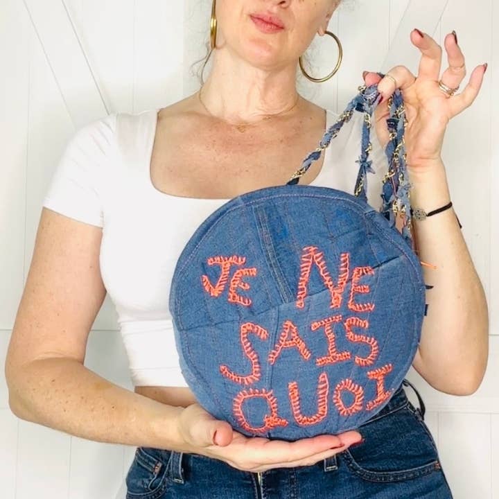 Aerial Clothing sRQ - Wholesale Crossbody Bag - Women's - That Certain Something Denim Crossbody2