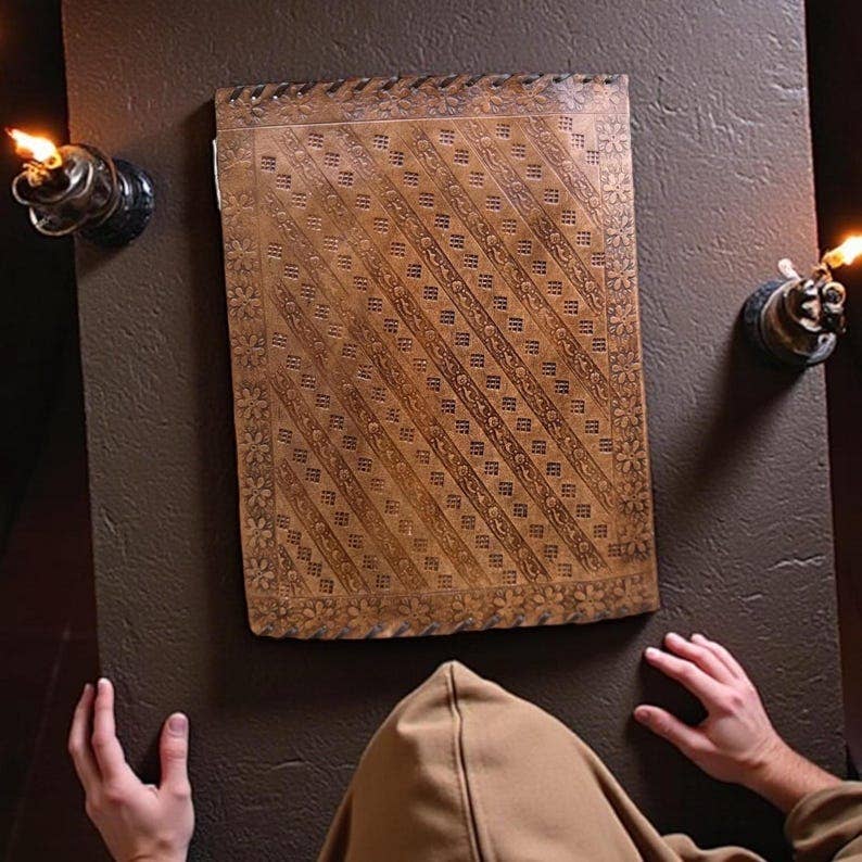 Leatherooze - Vente Journal intime - Journal en cuir Livre des Ombres – Fait main 10x7 pouces 200 pages4