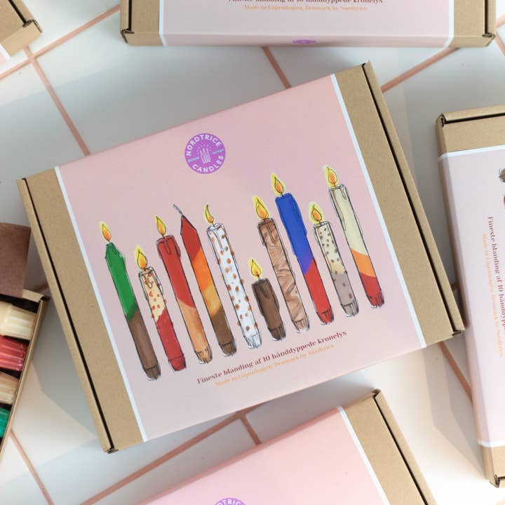 Nordtrice - Wholesale Tapered candle/candlestick - Taper candles box - autumn mix2