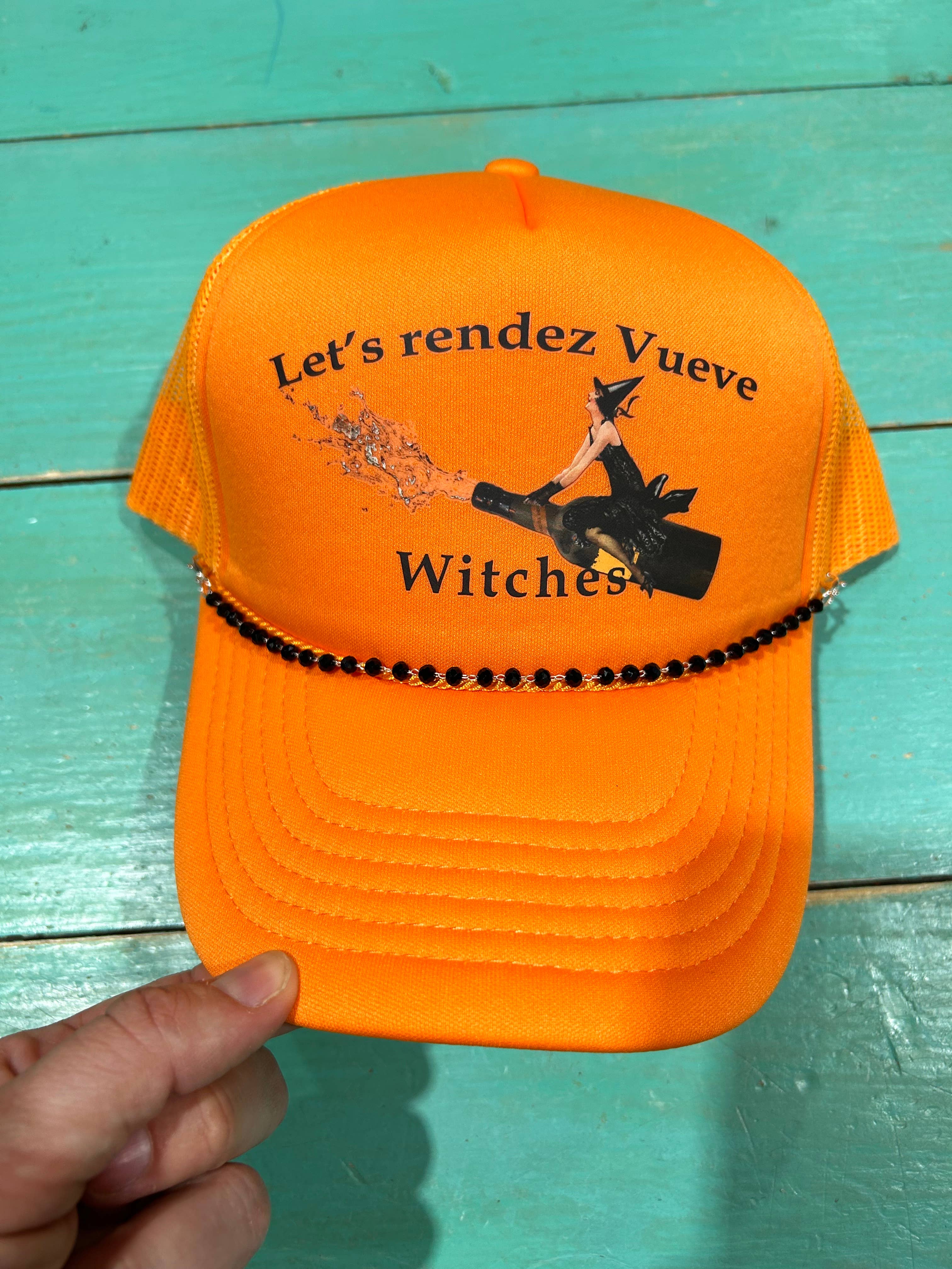 Vibes Hat Company - Wholesale Trucker Hat - Women's - Lets Rendez Vueve Witches Trucker | Spooky Caps | Halloween0
