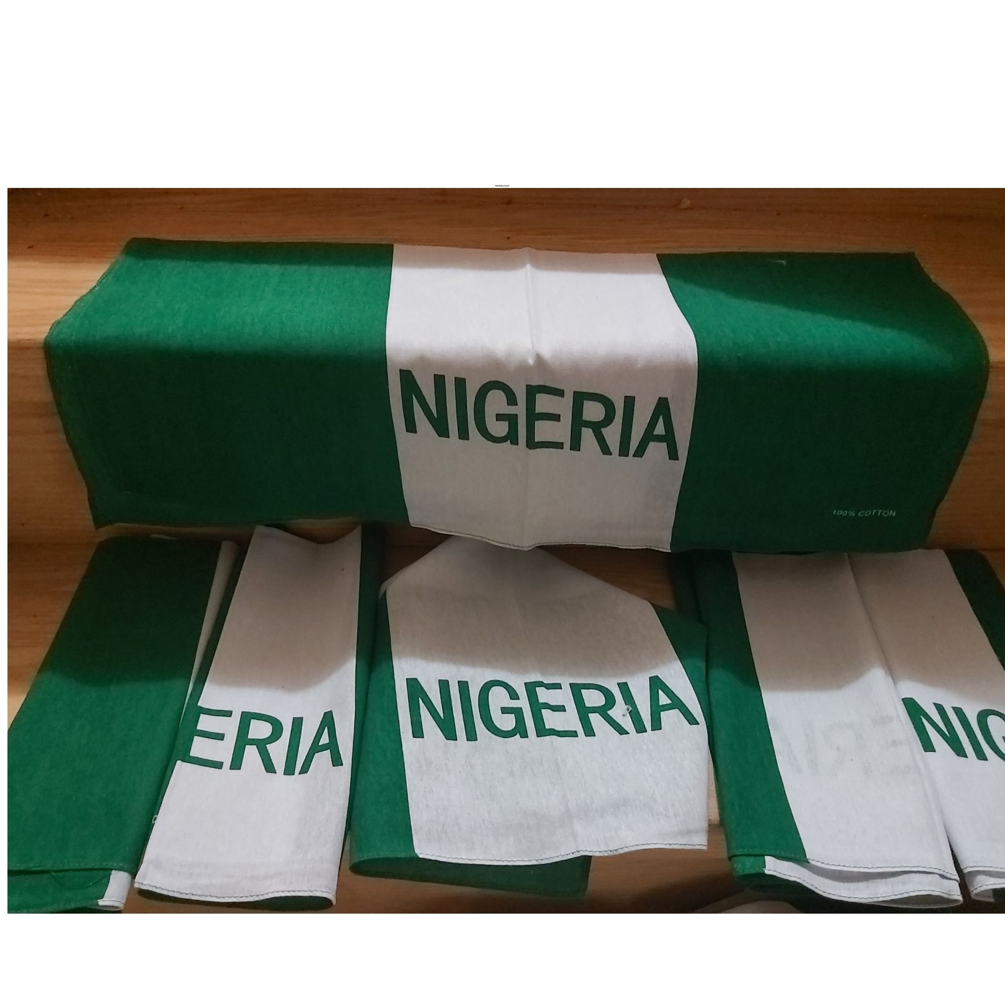 Worldwide Souvenir Mart - Vente Bandana – unisexe - Mouchoir Bandana Drapeau du Nigéria/Couvre-tête Drapeau Nigérian5