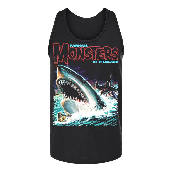 Camiseta sin mangas Shark vs Ape para venta al por mayor de Famous Monsters