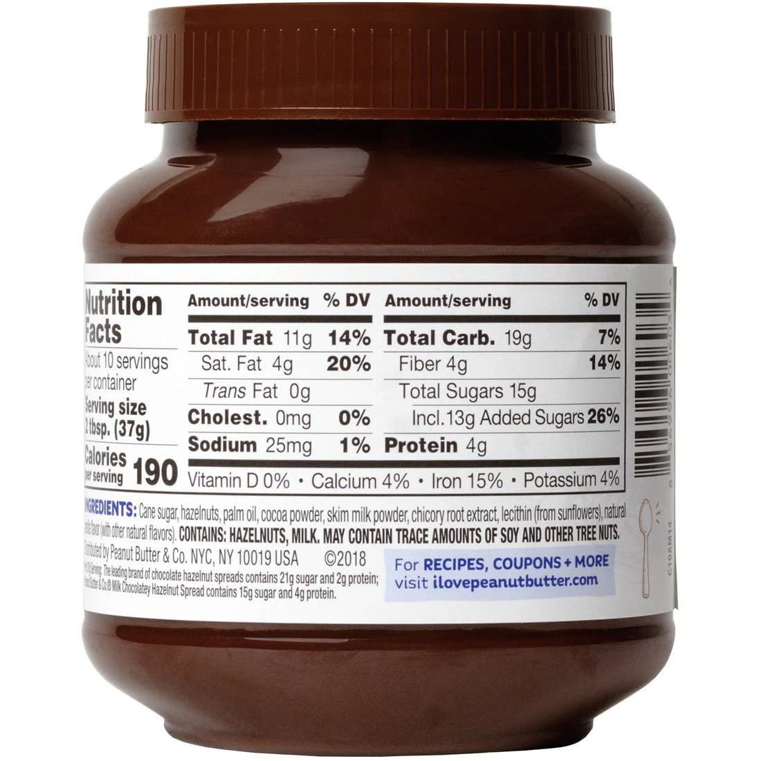 Peanut Butter & Co. - Vente Beurres de noix - 13,5 oz beurre d'arachide & Co. Chocolat au lait Noisette1