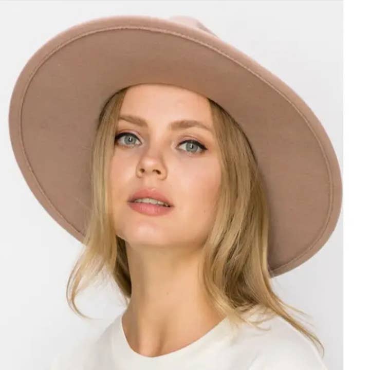 Portia Hat - Venta al por mayor Sombrero fedora - Unisex - Sombrero Clásico de Fieltro de Ala Ancha Disponible en 25 Colores!!26