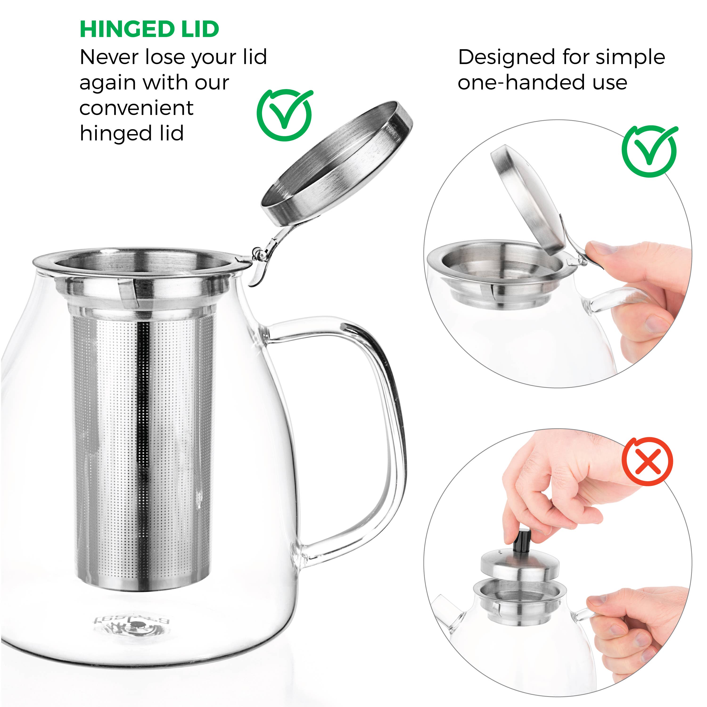 TEALYRA / LUXBE - Wholesale Tea Pot - Galaxy Glass Teapot Kettle 37oz Stove Top Safe For loose Tea2