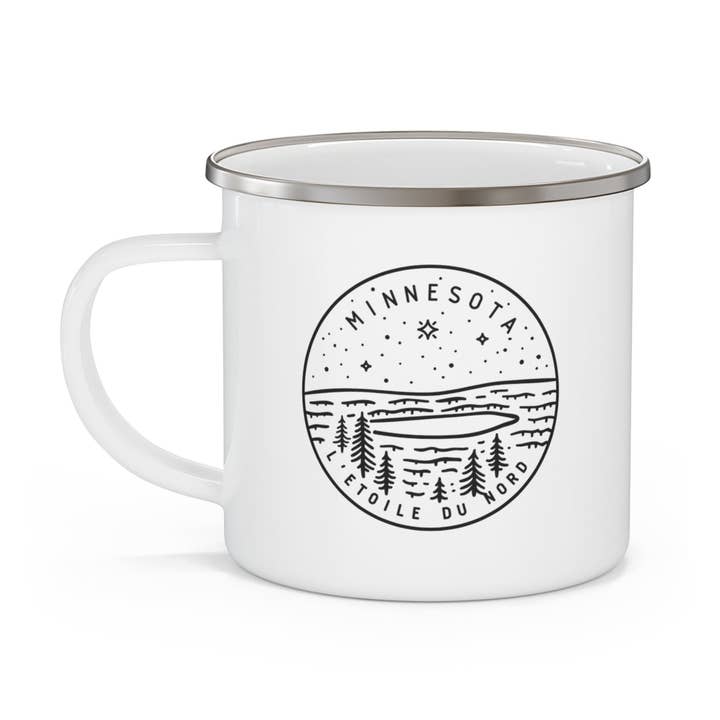 Minnesota State Motto Camping Mug for wholesale by The Northwest Store