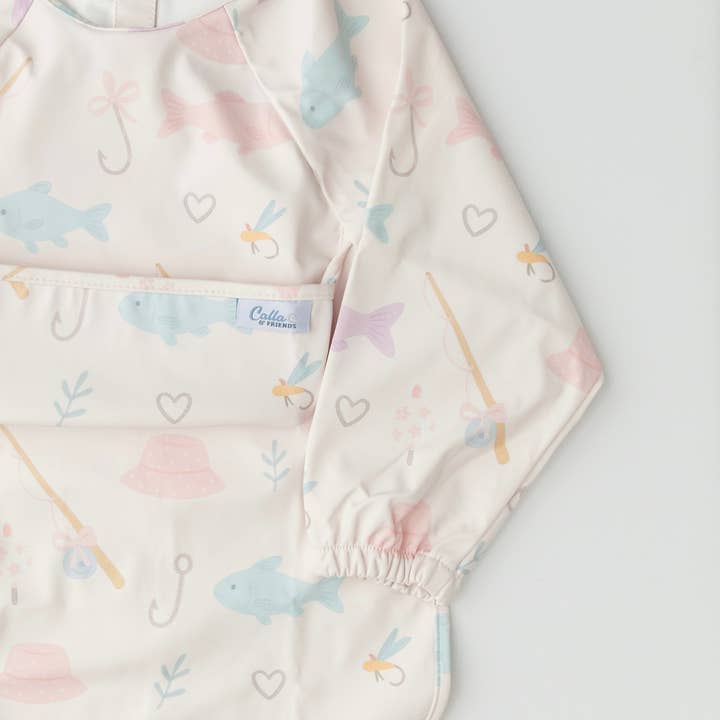 The Grayson Long Sleeve Bib - Lakeside Blooms for wholesale by Calla & Friends