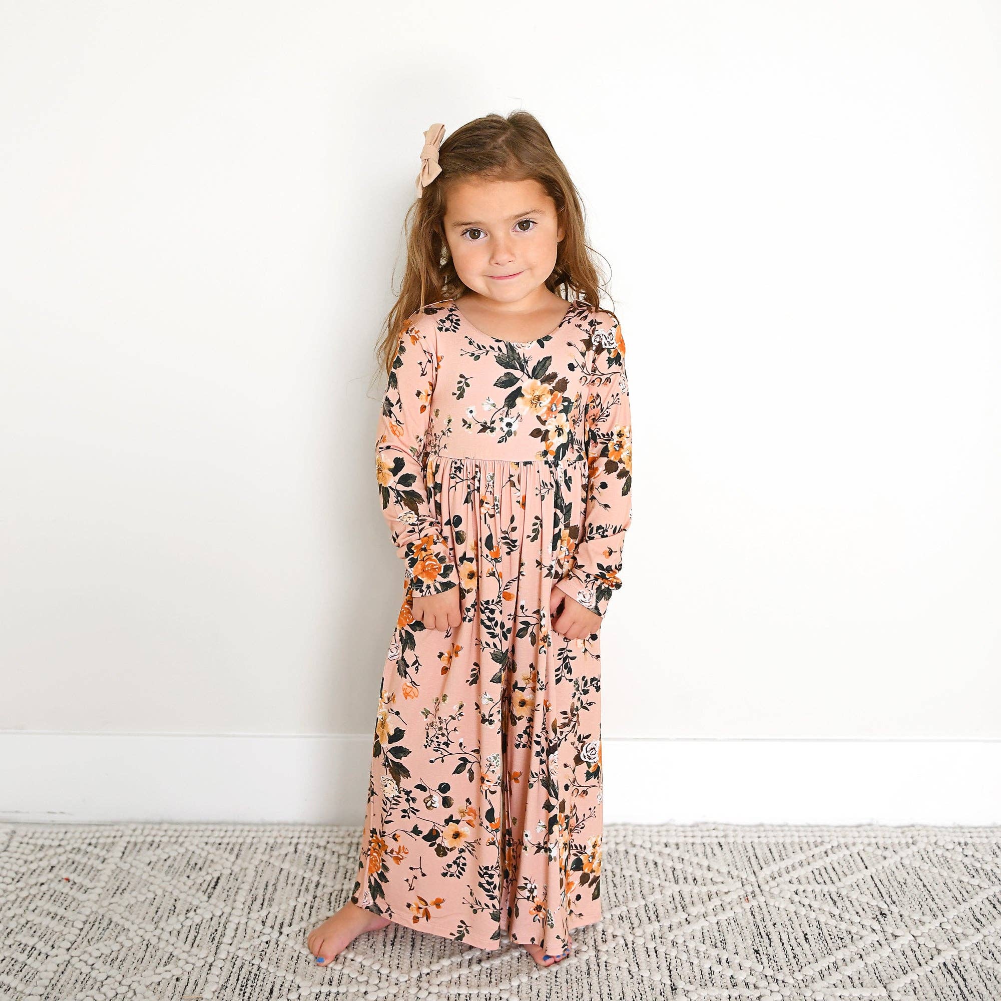 Gigi and Max - Vendita all'ingrosso Tutina - Neonati - Flora Rosa Chiaro TUTA A GAMBA LARGA Bambù Floreale Abbigliamento per Bambini7