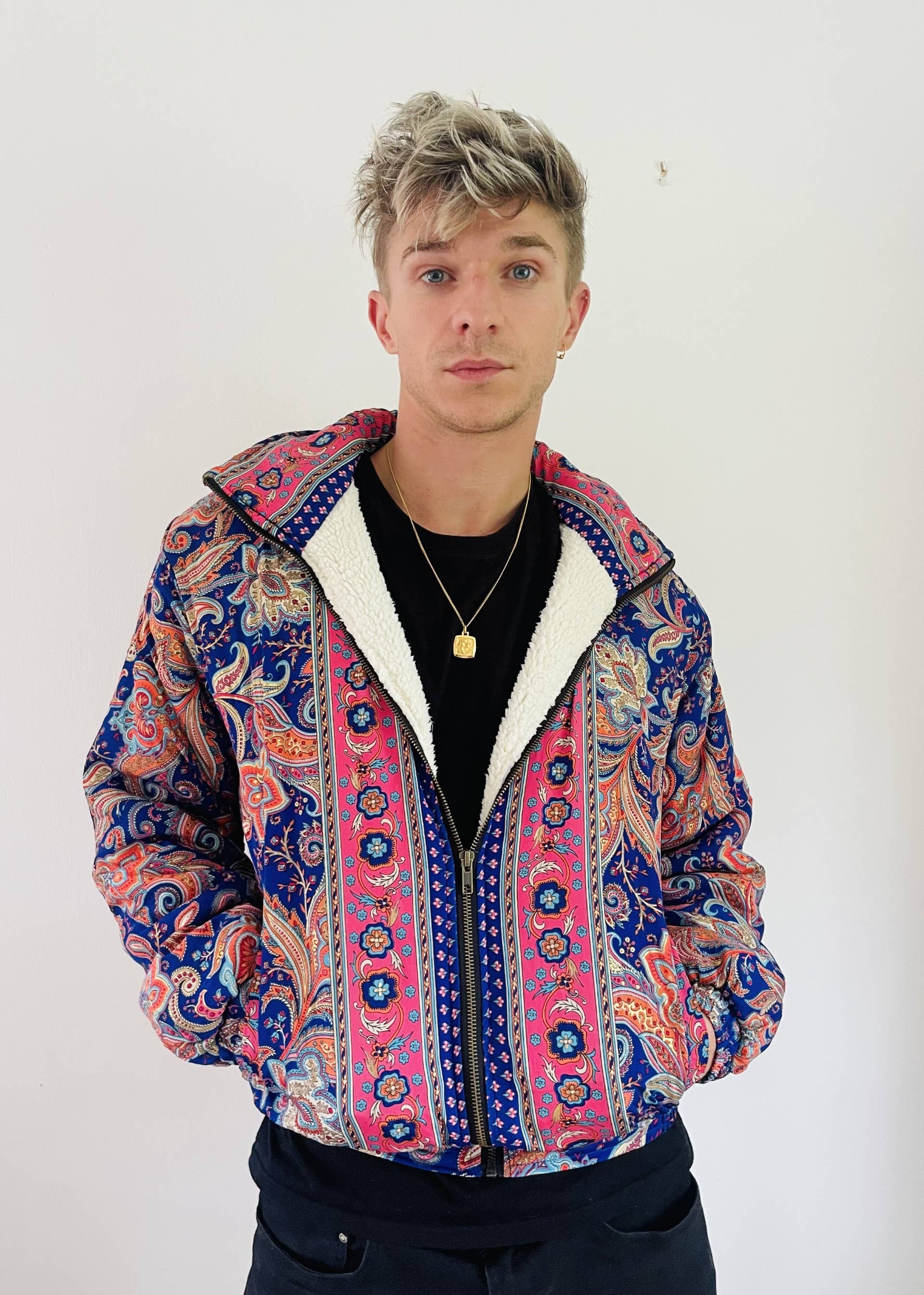 Emma's Emporium – wholesale Bomber jacket – Women’s – AW02: Sari Fleece lined Bomber Jackets - Paisley18