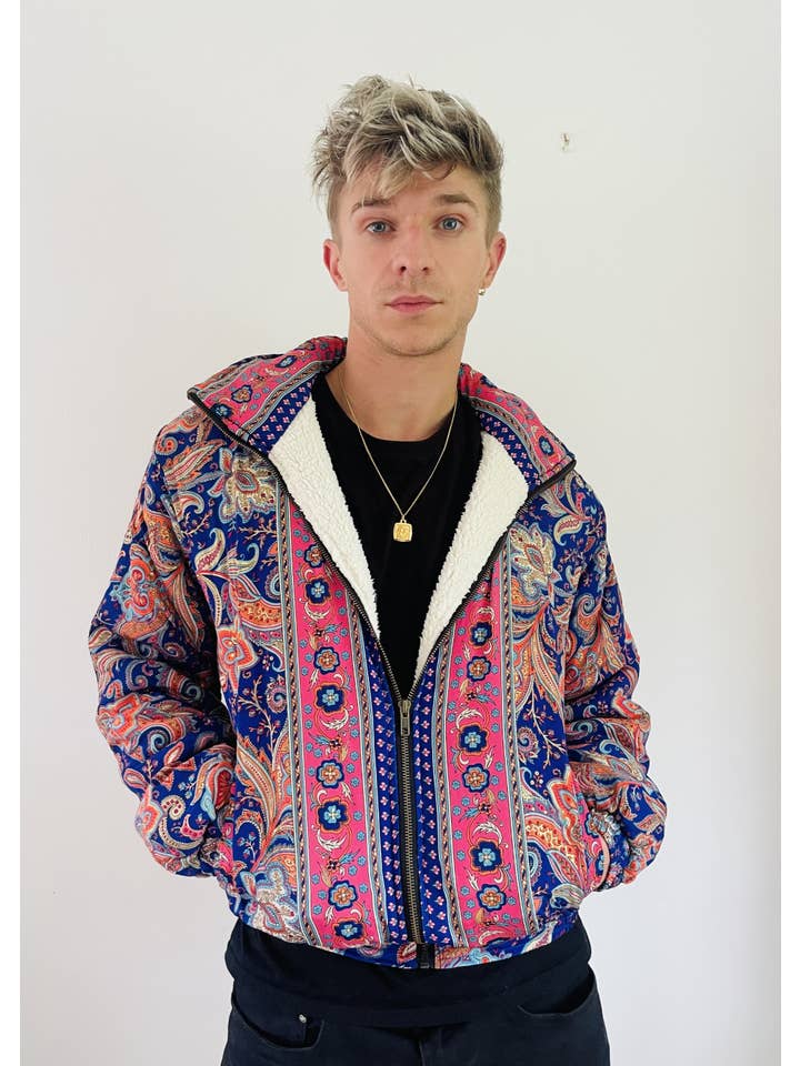 Emma's Emporium - Vente Bombers – femme - AW02 : Vestes bombardier doublées en polaire Sari - Paisley18