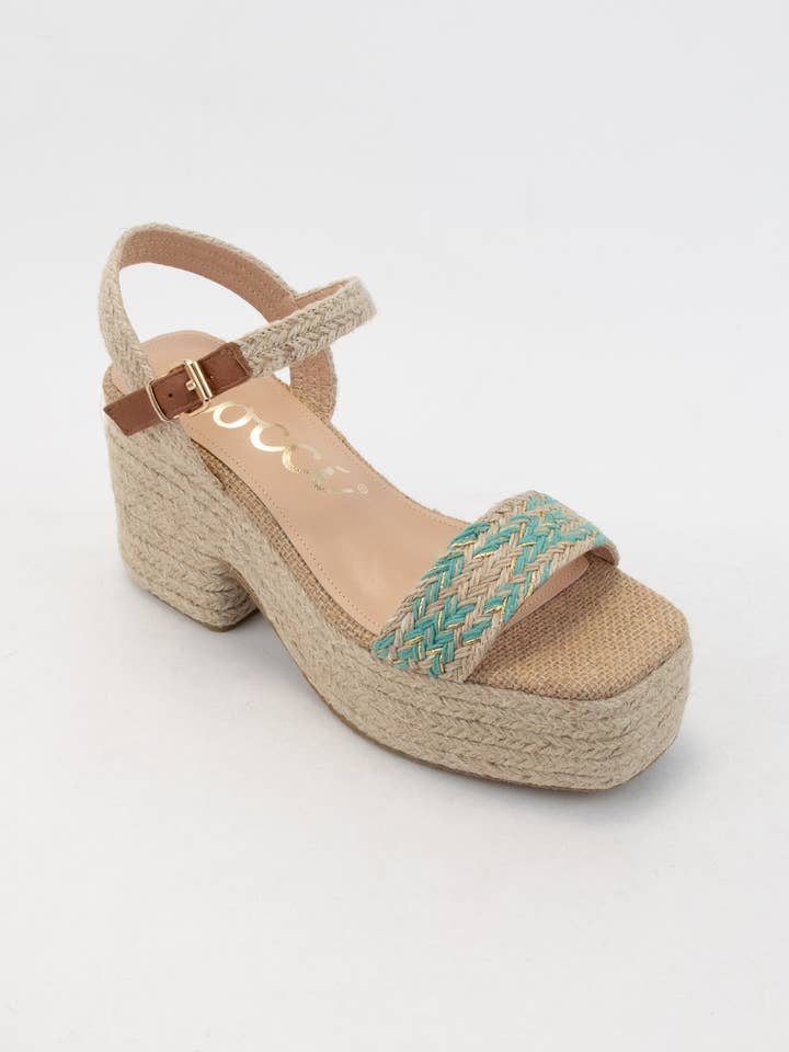 CCOCCI - Vendita all'ingrosso Scarpe con plateau - Donna - SANDALI RIMA ESPADRILLES WRAPPED CHUNKY CON TACCO PLATEAU11