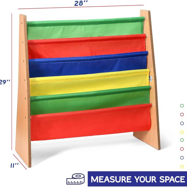Sagler - Wholesale Bookcase - 5 pockets book shelf and magazine rack Toddler-sized2