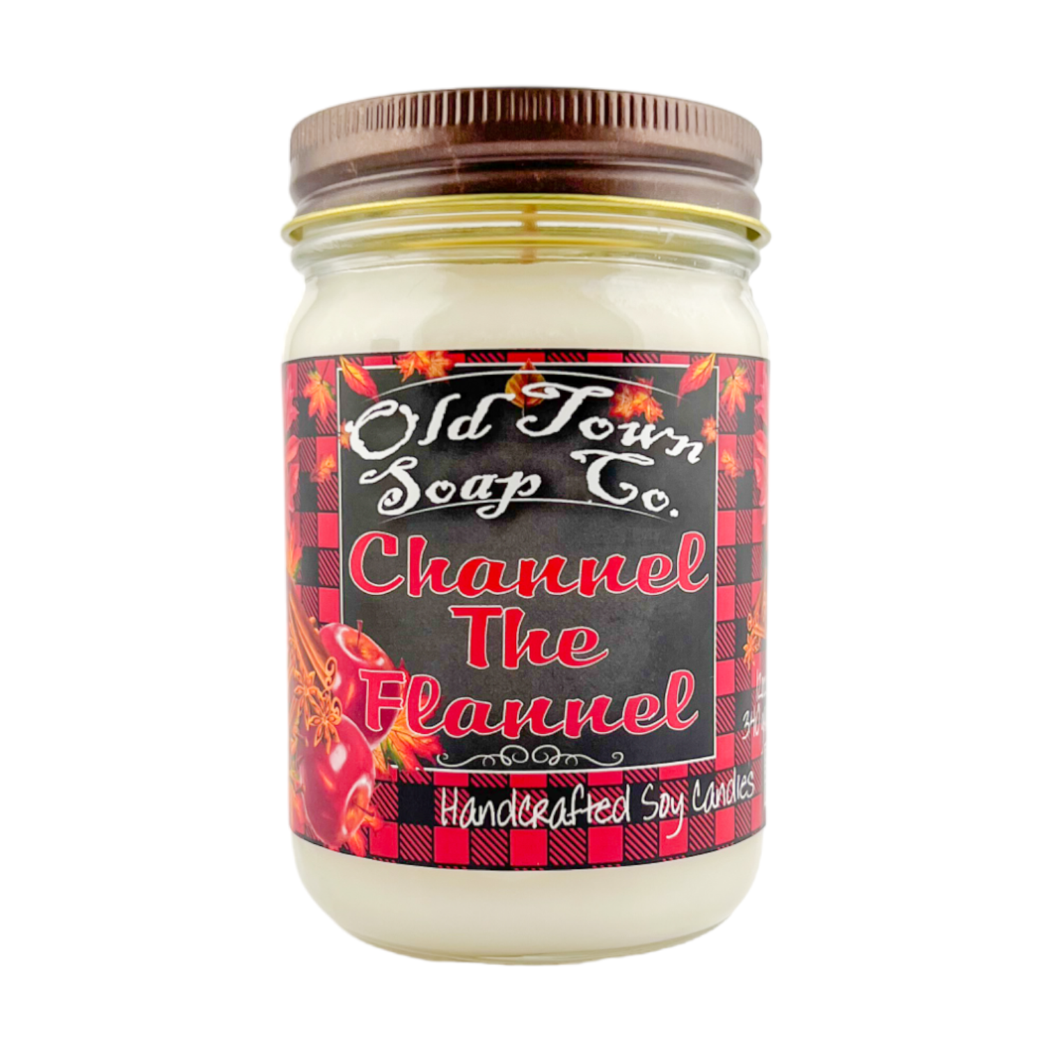 Old Town Soap Co. - Wholesale Jar/Filled Candle - Fall Scented 12oz Candles - Avail in 11 Perfect Fall Scents6